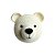 Urso Polar de Parede em Crochê - Imagem 1