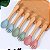 Kit Garfo + Colher De Silicone Cabo De Madeira Para Bebê - Imagem 5