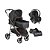 CARRINHO MOISÉS 3 EM 1 EXTREME CARBON + BEBÊ CONFORTO COCOON + BASE - GALZERANO - Imagem 1