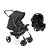 CARRINHO MILANO REVERSIVEL PRETO COBRE + BEBÊ CONFORTO - GALZERANO - Imagem 1