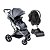 CARRINHO ZOE CINZA + BEBÊ CONFORTO COCOON ZOE + BASE - GALZERANO - Imagem 1