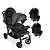 CARRINHO DE GEMÊOS DOPPIO II + BEBÊ CONFORTO GRID - GALZERANO - Imagem 1