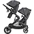 CARRINHO DE GÊMEOS PAIR PRETO + BEBÊ CONFORTO + BASE - KIDDO - Imagem 4