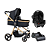 CARRINHO MOISÉS IVY GOLD + BEBÊ CONFORTO GRID + BASE - GALZERANO - Imagem 1