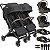 CARRINHO SPRINT II GEMÊOS + BEBÊ CONFORTO + BASE - KIDDO - Imagem 1