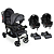 CARRINHO DE GEMÊOS DOPPIO II + BEBÊ CONFORTO GRID + BASE - GALZERANO - Imagem 1