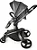 Carrinho Bebe Vulkan Silver + Bebê Conforto Grid Black - Imagem 4