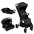 CARRINHO TRAVEL SYSTEM NIVOLA PRETO SOLAR + BASE - INFANTI - Imagem 1