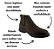 Botina De Couro Masculina Cor Graxo Bico Redondo 59080 - Zebu - Imagem 4