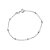 Pulseira Prateada de Bolinhas Delicada - Imagem 1
