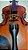 Violino Madeira Macica 4/4 Ajustado Estandarte e Cravelha em Ebano Com arco e Semicase - Imagem 2
