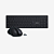 Combo Teclado e Mouse Wireless Preto Intelbras - Imagem 1