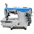 Máquina de Costura Galoneira Base Plana Fechada Direct Drive - c/ 3 Agulhas - Jack W4 (220v) - Imagem 1