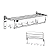 Toalheiro Varal Inox Grande Dobravel Prateleira Suporte Gancho Luxo - Imagem 7