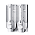 Dispenser Duplo Shampoo Sabonete Alcool Gel Hotel Casa - Imagem 1