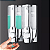 Dispenser Duplo Shampoo Sabonete Alcool Gel Hotel Casa - Imagem 2