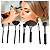 Kit 8 Pincéis De Maquiagem Profissional Olhos Pele E Boca - Imagem 6