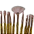 Kit 10 Pincéis Sereia De Maquiagem P/ Sombra Blush Contorno Luxo Com Estojo - Imagem 7