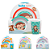 Kit Alimentação Prato Bowl Copo Infantil Bebe Divertido Buba - Imagem 5