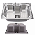 Cuba Pia Gourmet Inox Luxo Com Dispenser E Escorredor Para Cozinha - Imagem 6