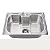 Cuba Pia Gourmet Inox Luxo Com Dispenser E Escorredor Para Cozinha - Imagem 5