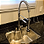 Cuba Pia Gourmet Inox Luxo Com Dispenser E Escorredor Para Cozinha - Imagem 4