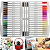 Kit 48 Canetas Marcador Acrílico Permanente Colorida Brush - Imagem 6