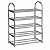 Sapateira 5 Prateleiras Inox Estante Vertical 30 Sapatos - Imagem 2
