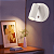 Lâmpada Luminária Led Sem Fio Recarregável Quarto Sala Arandela Direcionável Cama Cabeceira Para Leitura - Imagem 3