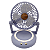 Ventilador Mesa Portatil Giratório Maquiagem Cozinha Quarto - Imagem 7