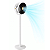 Ventilador Turbo Silencioso Vertical Mesa Chão Recarregável - Imagem 1