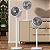 Ventilador Turbo Silencioso Vertical Mesa Chão Recarregável - Imagem 3
