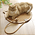 Tapete Arranhador Dobrável Para Gatos De Sisal C/ Bolinha - Imagem 2