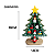 Árvore de Natal em Madeira com Papai Noel e Boneco de Neve Decoração - Imagem 4