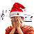 Gorro Chapéu Natal Musical Movimenta Toca Música Natalina - Imagem 1