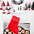 Bota Natalina Tradicional Meia Decoração Natal 43cm Enfeite Luxo - Imagem 5