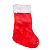 Bota Natalina Tradicional Meia Decoração Natal 43cm Enfeite Luxo - Imagem 7