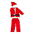 Fantasia Papai Noel Infantil Criança Natal Com Gorro Roupa Natalina - Imagem 2