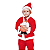 Fantasia Papai Noel Infantil Criança Natal Com Gorro Roupa Natalina - Imagem 3