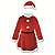 Roupa De Mamae Noel Completa Para Natal Natalino De Veludo Com Gorro - Imagem 1