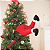 Enfeite de Árvore Natal Pernas de Papai Noel com Movimento Decoração - Imagem 5