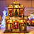 Cenário Natalino Natal Papai Noel Loja Som Luz Movimento Luxo - Imagem 7