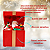 Enfeite Decoração Papai Noel Abre Fecha Led Som Musical Luxo Caixa de Presente - Imagem 4