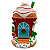 Cenário Natal Casa Cupcake Papai Noel Som Luz Movimento Luxo - Imagem 3