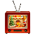 Cenário Natal Papai Noel TV Retrô Som Luz Movimento Luxo Decoração Natalina - Imagem 1