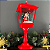 Poste Natalino Musical Decoração Natal Luz Neve Empresa Casa Jardim - Imagem 6