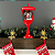 Poste Natalino Musical Decoração Natal Luz Neve Empresa Casa Jardim - Imagem 5