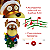 Boneco de Natal Rena Iluminada Led Árvore Luz 8 Musicas Decoração Luxo - Imagem 3