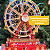 Cenário Natal Roda Gigante Papai Noel Som Luz Movimento Luxo - Imagem 2