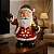 Boneco de Natal Musical Papai Noel Árvore de Natal Iluminada LED Decoração Luxo - Imagem 2